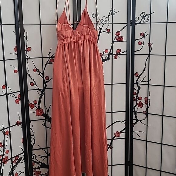 FiveSeventyFive Charmeuse V-neck Maxi Dress - Picture 8 of 14
